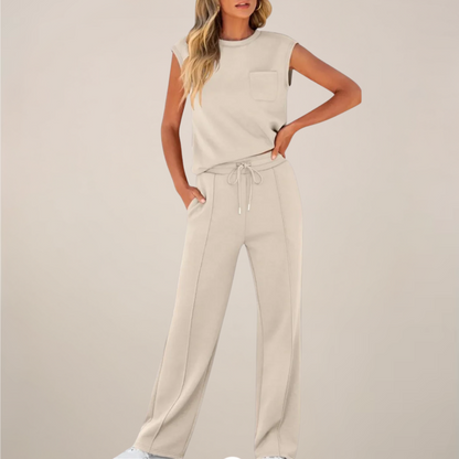 | Women's Relaxed Drawstring Pants Set