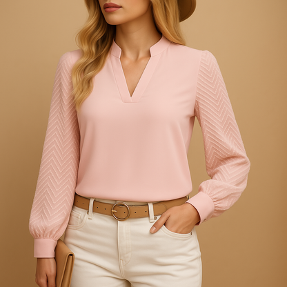 Women’s V-Neck Top – Flowy Fit for Effortless Style and Comfort