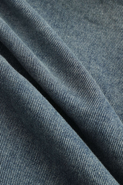 Womens Denim Jacket Cropped Wrap Design
