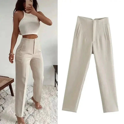 Womens Trousers High Waist