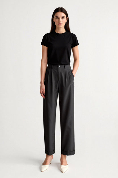 Womens Trousers With Pleats