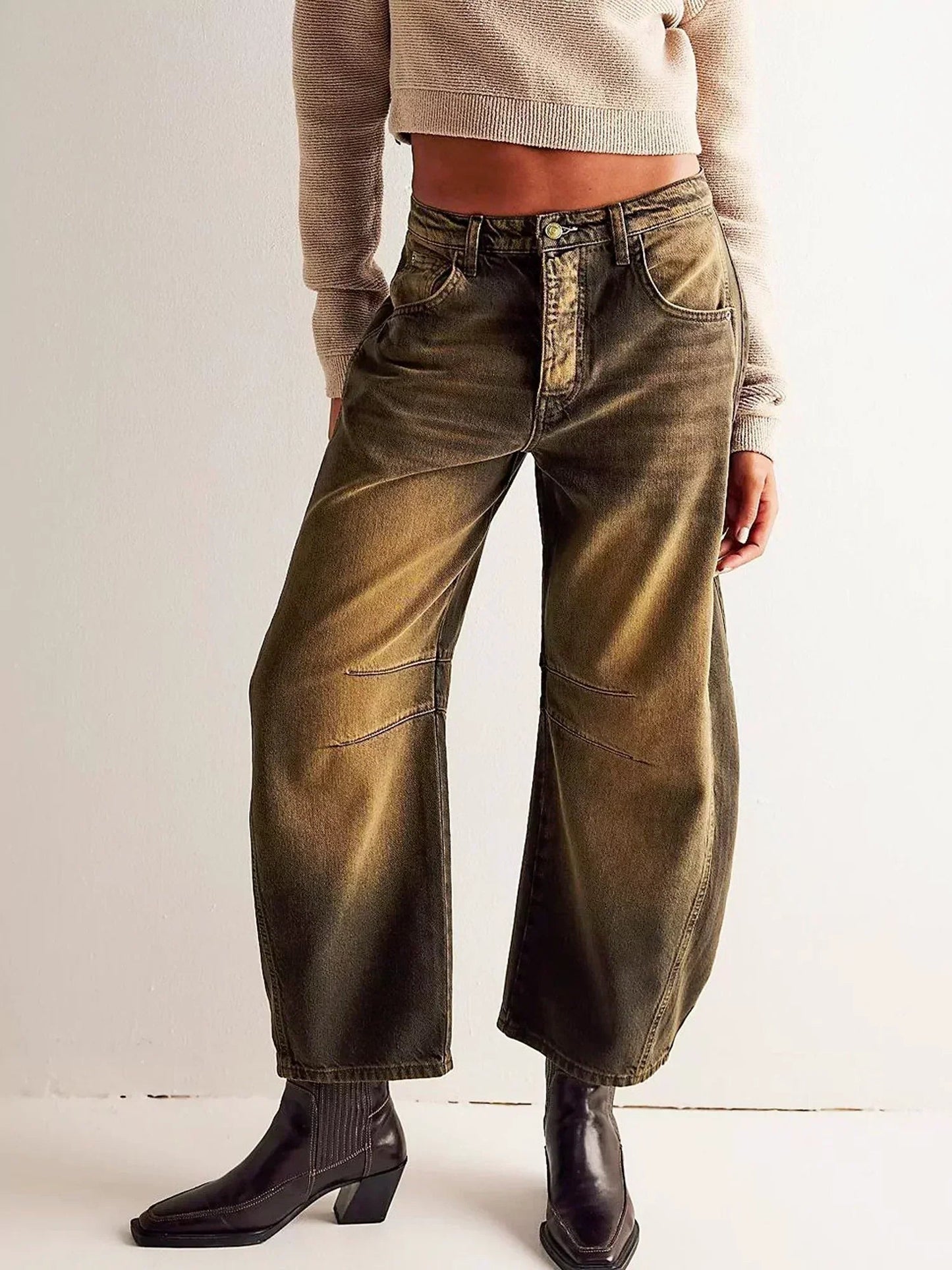 Womens Wide Leg Jeans
