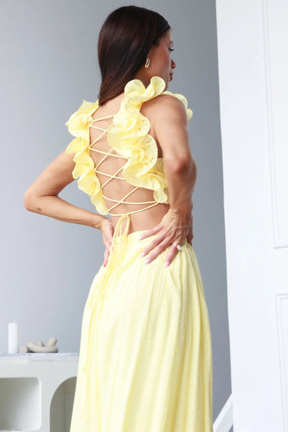 Lanae | Elegant Dress With Deep V-Neck