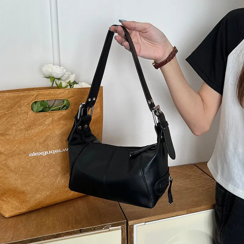 Y2K Style Trendy Motorcycle Shoulder Bag
