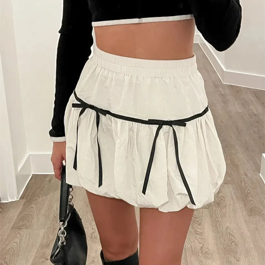 Bubble High Waist Balloon Skirt