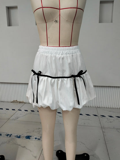 Bubble High Waist Balloon Skirt