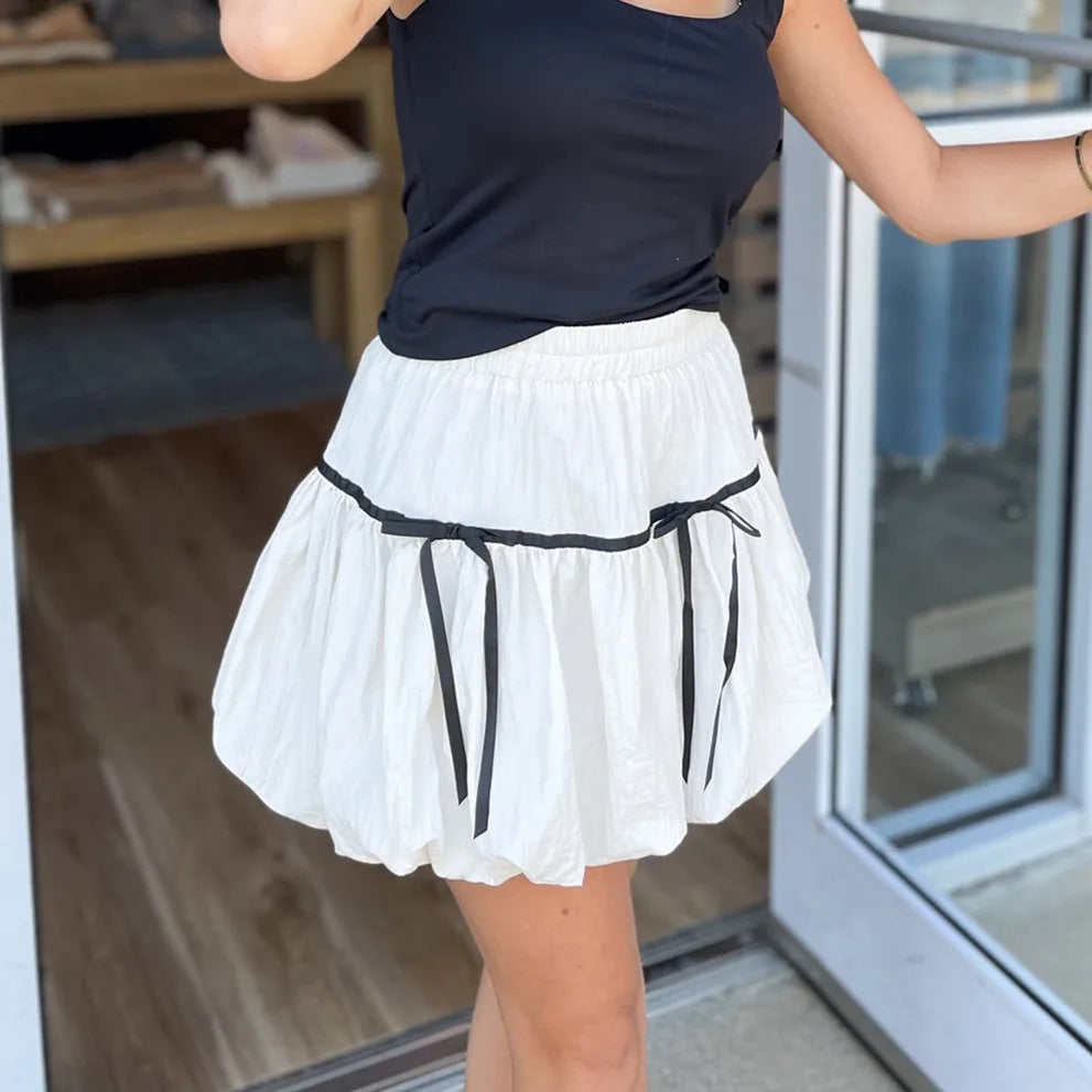 Bubble High Waist Balloon Skirt