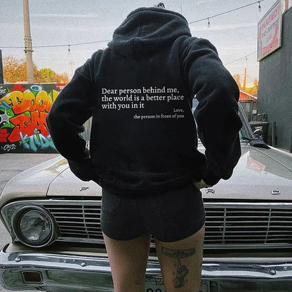1+1 FREE Dear Person Behind Me (You are enough) Hoodie
