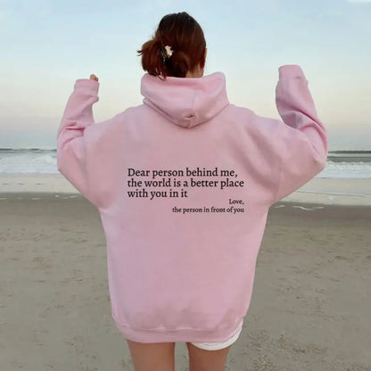 1+1 FREE Dear Person Behind Me (You are enough) Hoodie