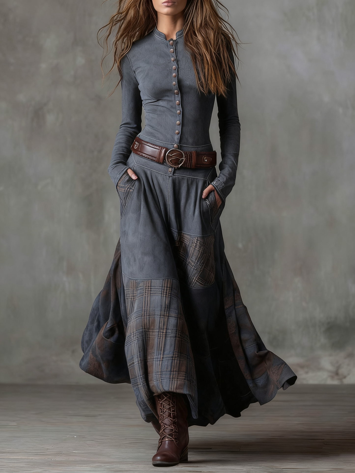 Michelle | Belted Suede Dress