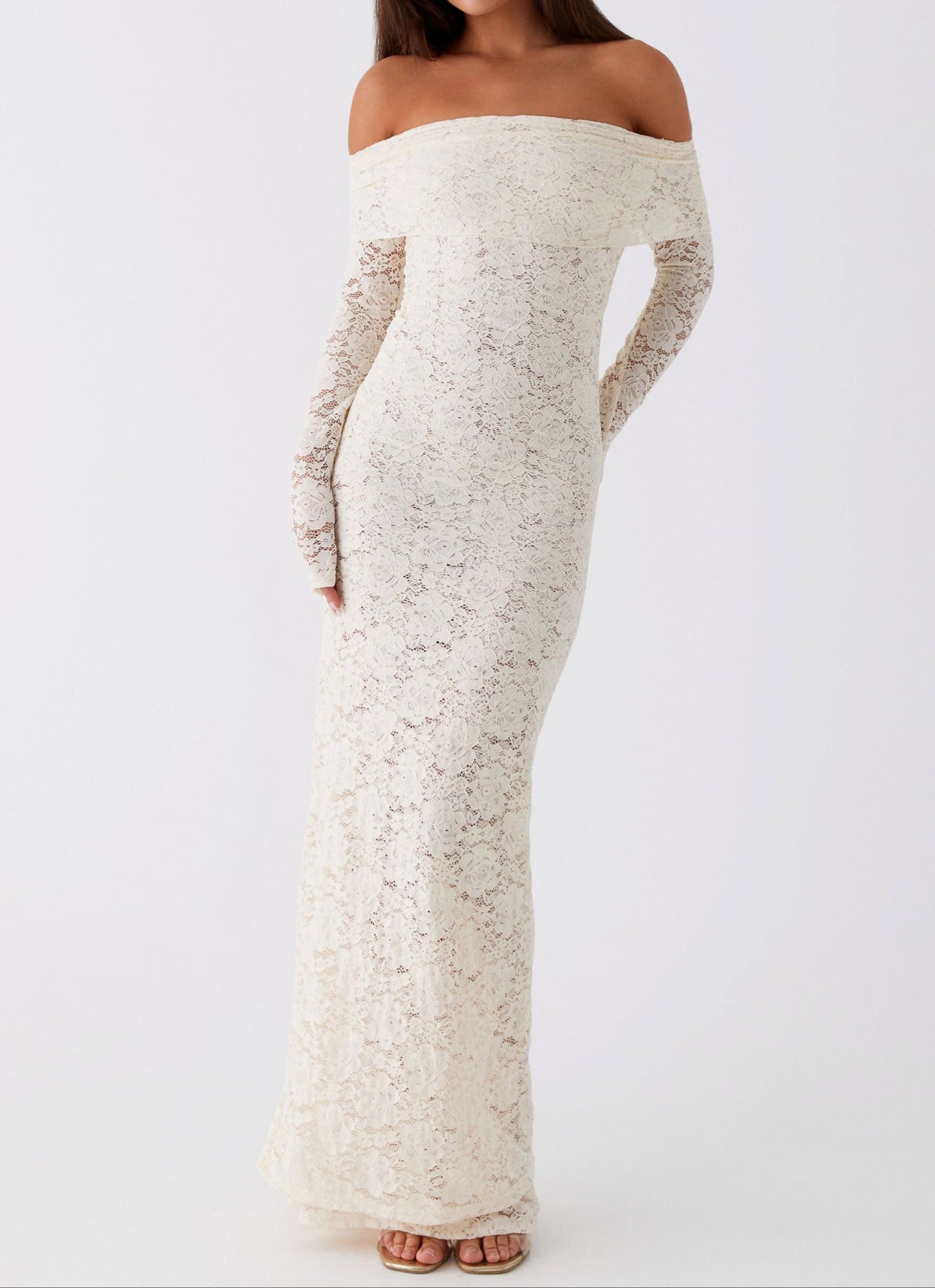 Genoviva Lace Maxi Dress - Ivory