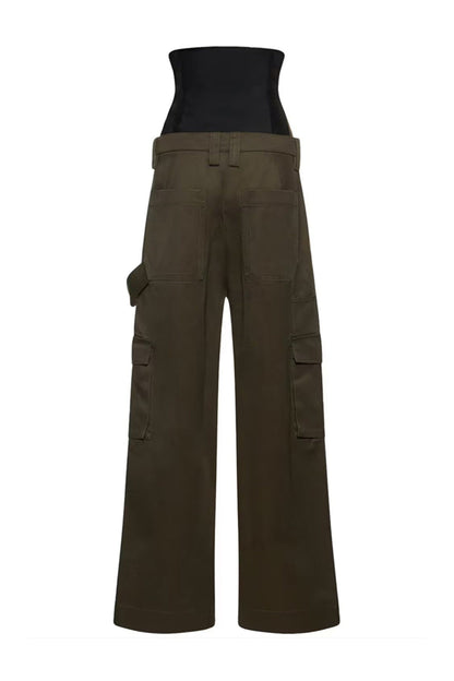 Zaniya Cargo  Corset Pants Set