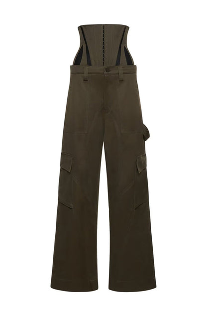 Zaniya Cargo  Corset Pants Set