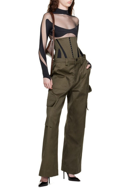 Zaniya Cargo  Corset Pants Set