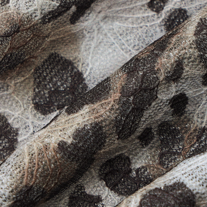 Leopard print lace hem v neck cami mini skirt set