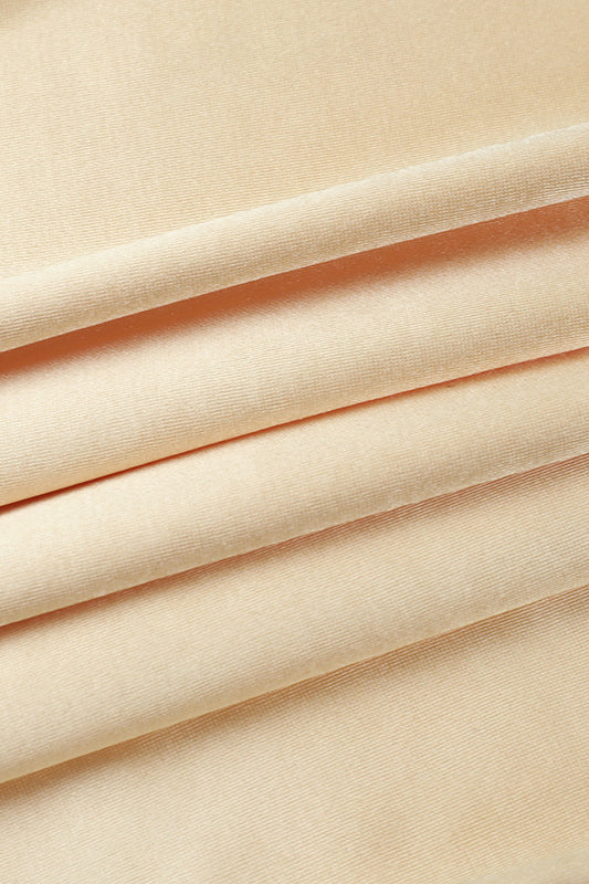 Elegant Fitted Satin Mesh Cami Maxi Dress