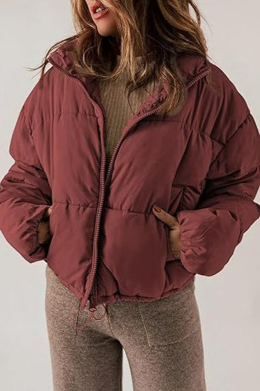 Classic Plain Quilted Puffer Jacket