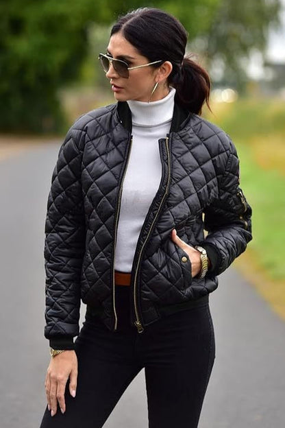 Cropped Casual Hooded Puffer Jacket