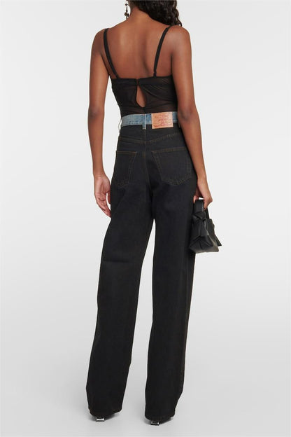 Annabelle Cutout Patchwork Jeans
