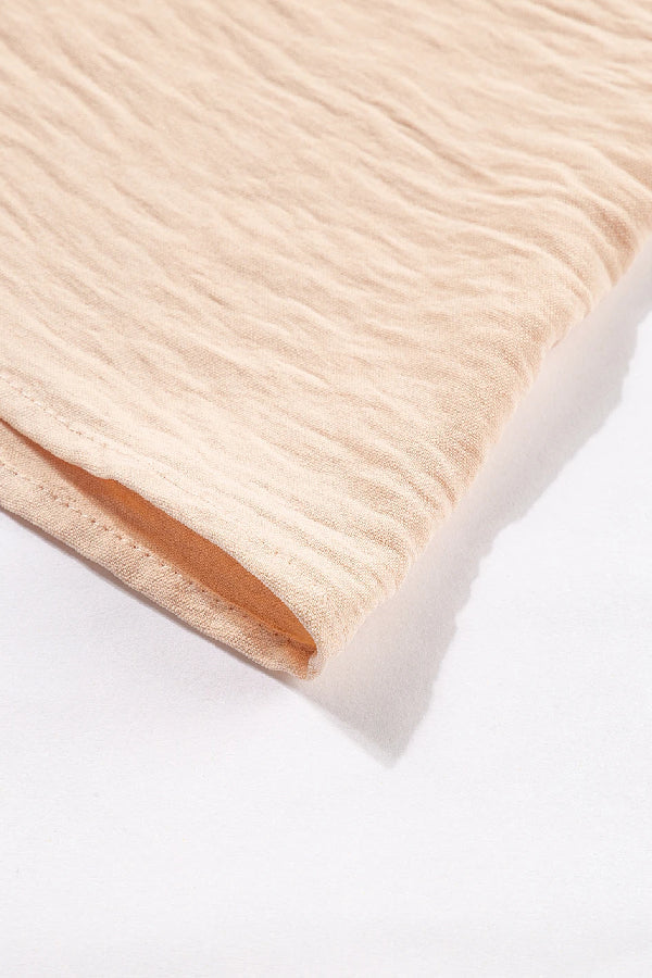 Oatmeal Crossover Backless Bodice Tiered Maxi Dress