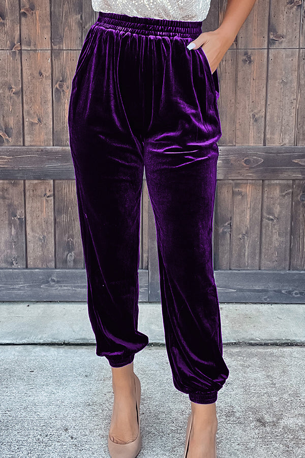Velvet Pocket Pants