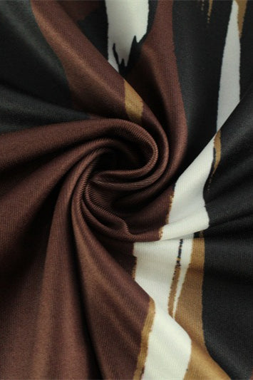 Strapless Backless Print Maxi Dress