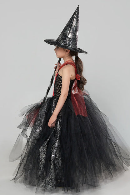 Spider Witch Tutu Kid Halloween Costume