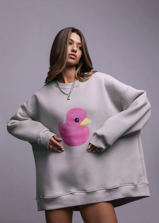 Playful Duck Graphic Sweatshirt
