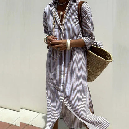 Lova | Classic Striped Shirt Dress