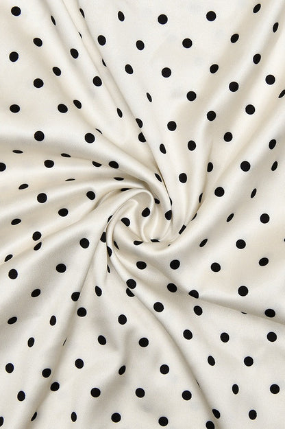 Bohemian Polka Dot Bodycon Cami Maxi Dress