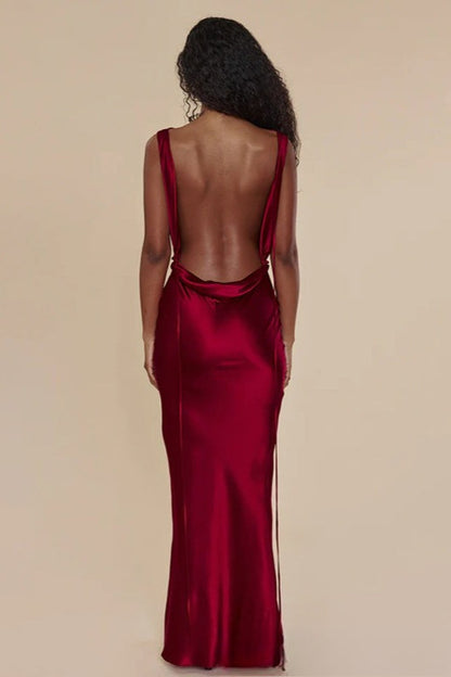 Backless Elegant Evening Maxi Dress