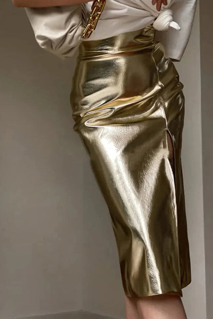 IRIE PU LEATHER SKIRT