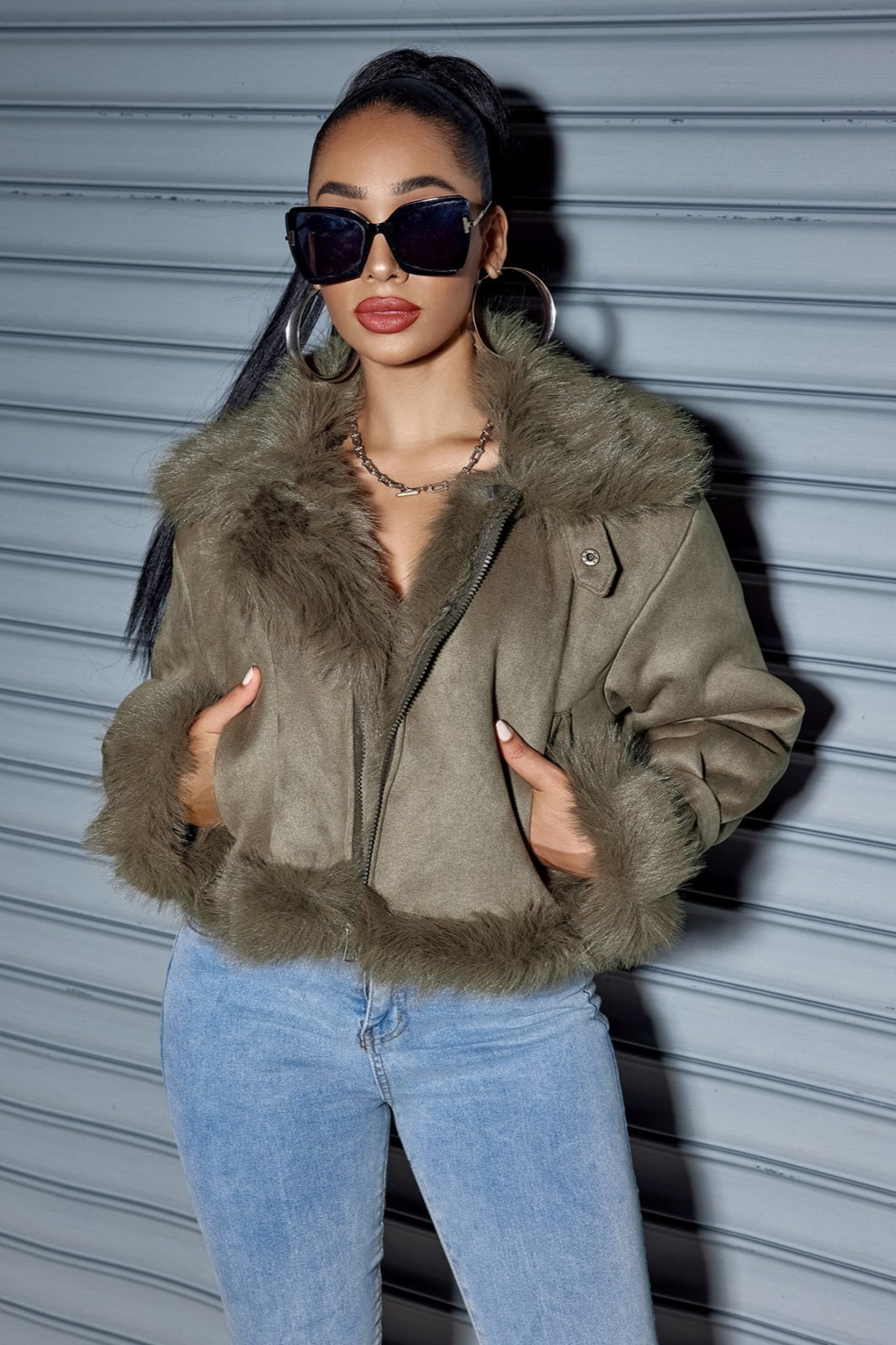 Vintage Suede Short Jacket  Jacket