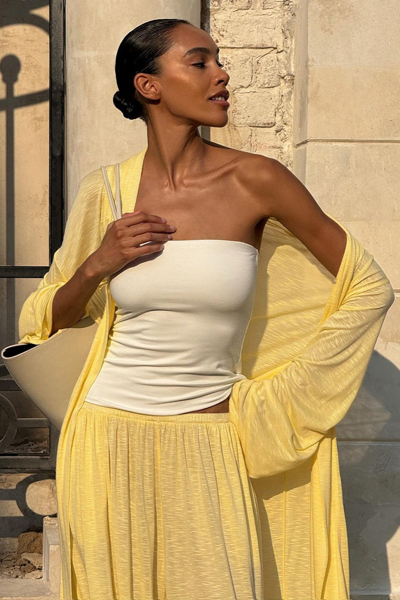 Casual Long Cardigan with Lantern Pants Two Piece Pants Set