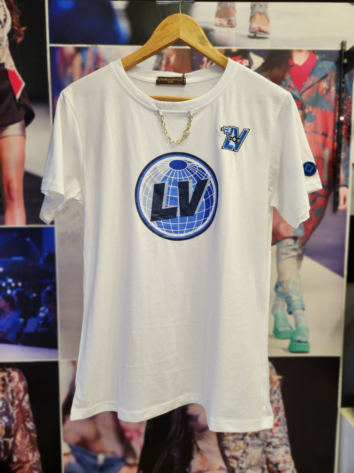 Print Cotton Lycra L V T-Shirt