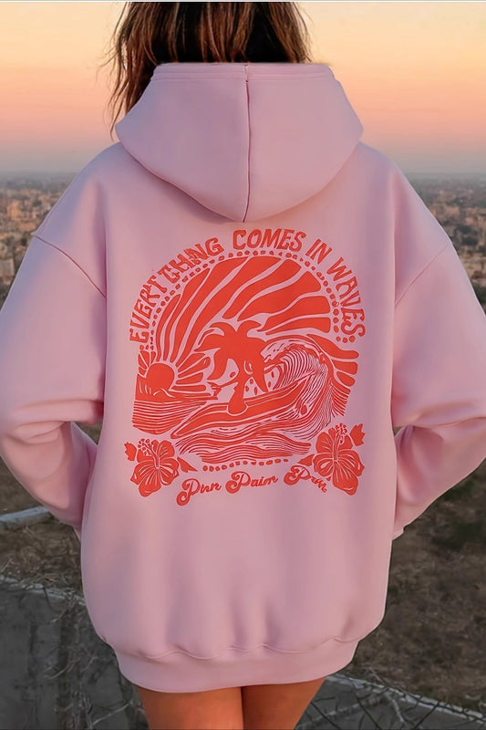 Oversized All Over Print Hoodie
