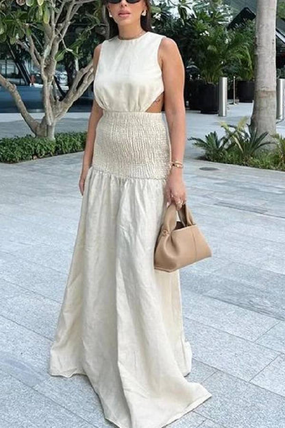 Casual Sleeveless Backless Dress