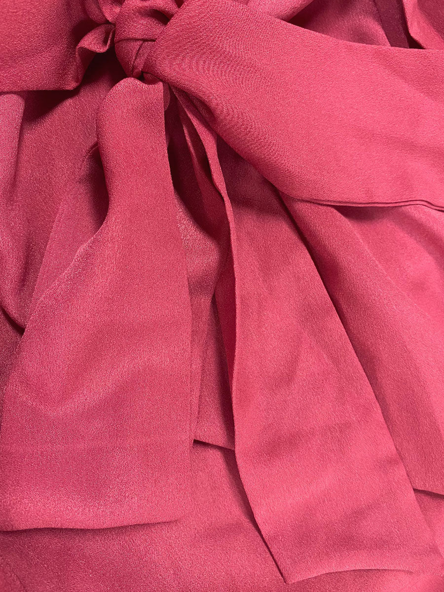 Blush Pink Wrap Maxi Dress for Women - Elegant V Neck High Slit Long Dress - Summer Beach Wedding Guest Wear 2026