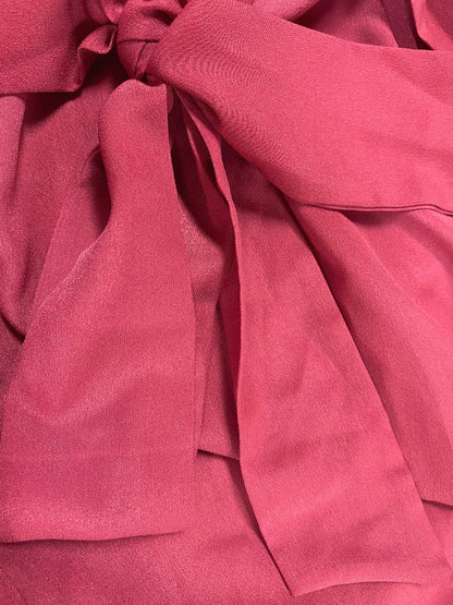 Blush Pink Wrap Maxi Dress for Women - Elegant V Neck High Slit Long Dress - Summer Beach Wedding Guest Wear 2026