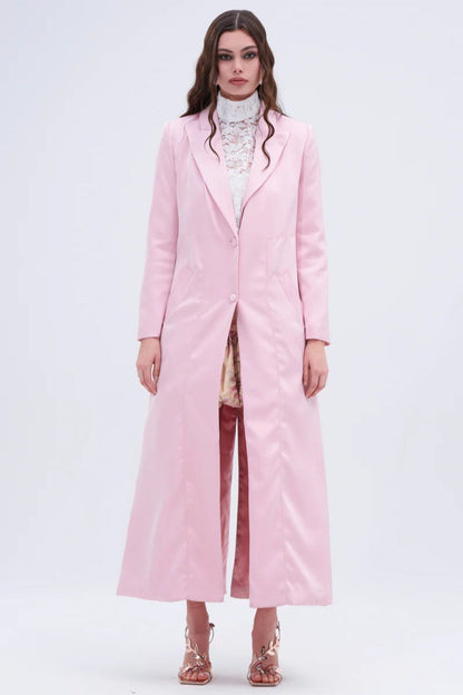 French Chic Knee-Length Overcoat