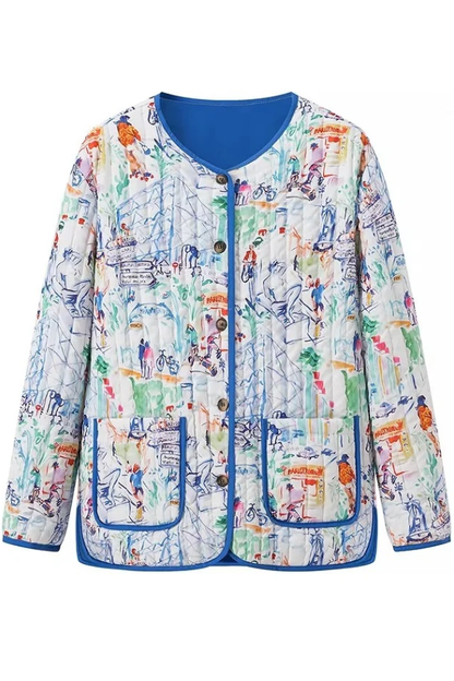 Graffiti Print Cotton Shorts Set