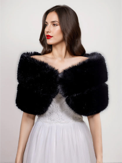 Women Poncho Black Cape