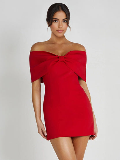Bodycon Dresses Backless Foldover Party Mini Dresses In Black
