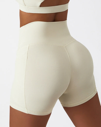 Quick-Dry Biker Shorts with Pockets