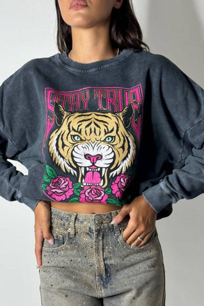 Tiger Head Sweatshirt