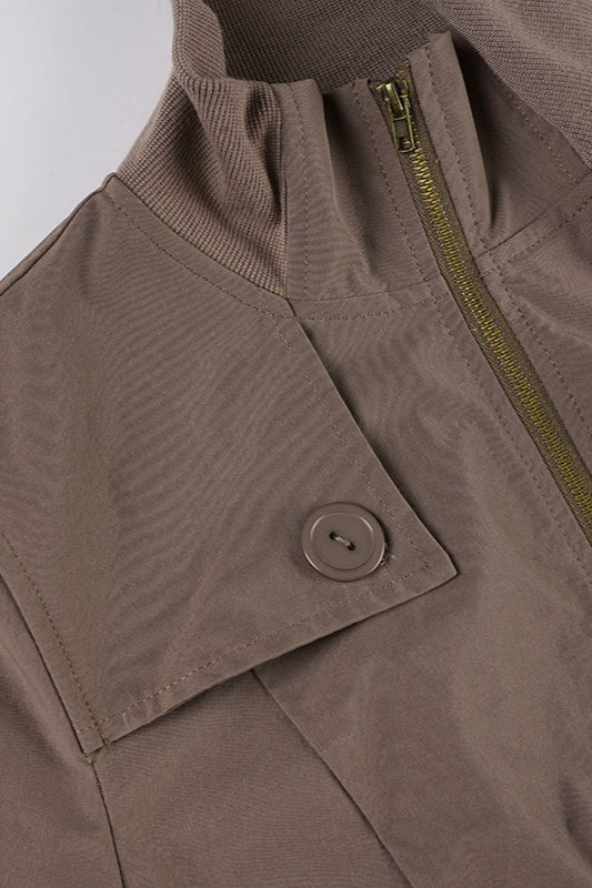 Vintage Brown Bomber Jacket