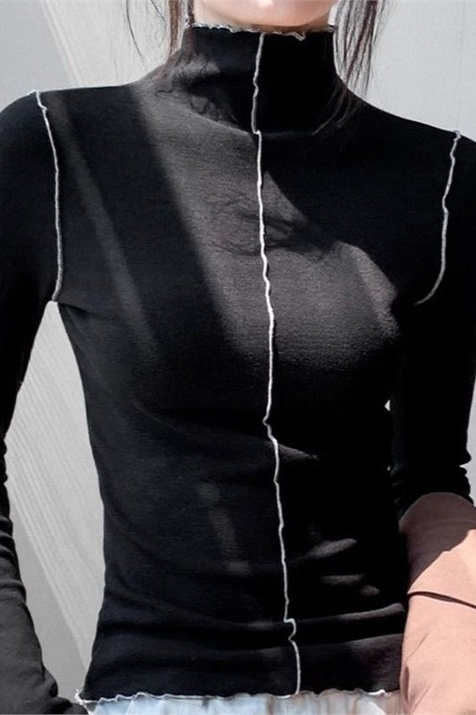 Fleece Thermal Mock Neck Long Sleeve Base Layer