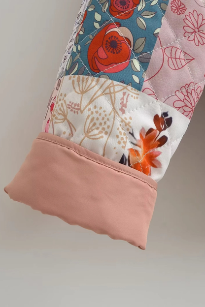 Colorblock Printed Cotton Jacket