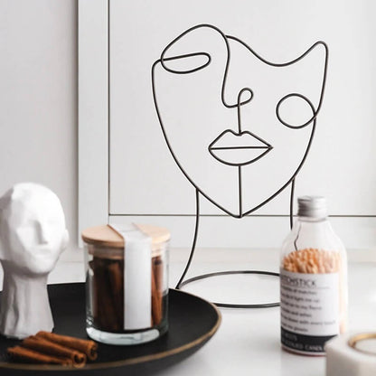 Modern Abstract Face Figure