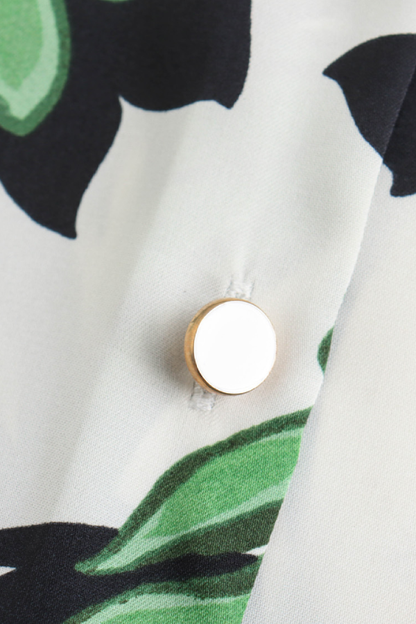 Long Sleeve Belted Waist Shirt-Style Long Dress